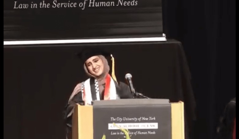WATCH: CUNY Law Commencement Speaker's Hate-Filled Speech Against America, Israel, NYPD, and Democracy