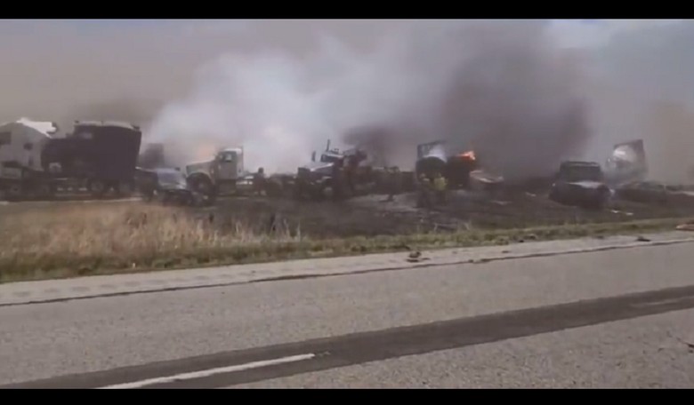 Massive 60-Car Pile-up in Central Illinois Caused by Dust Storm, Multiple Fatalities Reported
