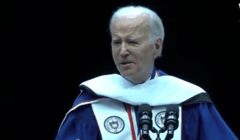 Biden Exploding Over Border Failures, Unable to Sit Still at Howard Commencement