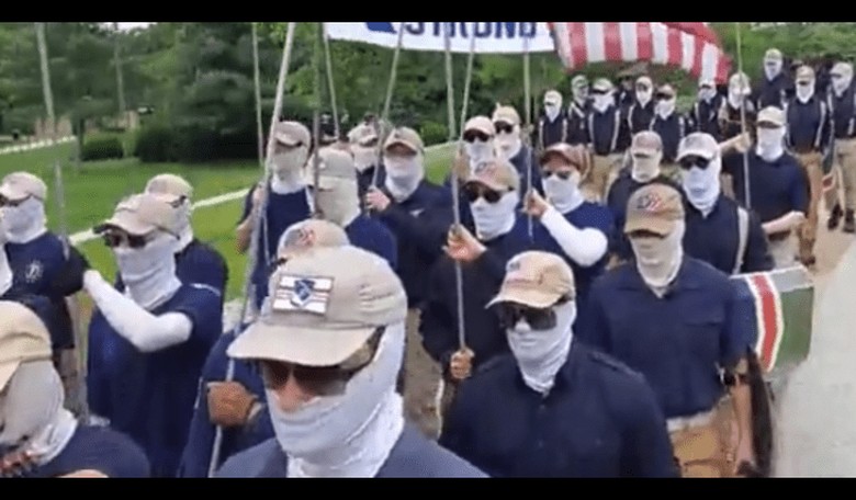 WATCH: Patriot Front Guys Appear Again, Mockery Ensues