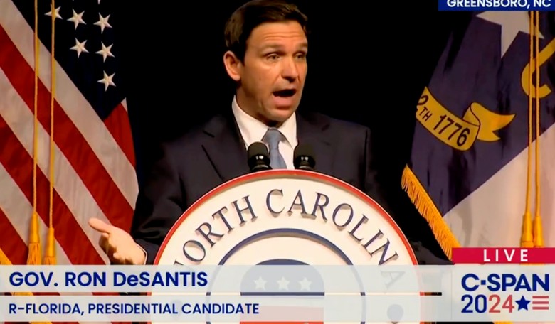 DeSantis Asks, Is There a Different Standard of Justice for a Democrat Secretary of State and a Former Republican President?