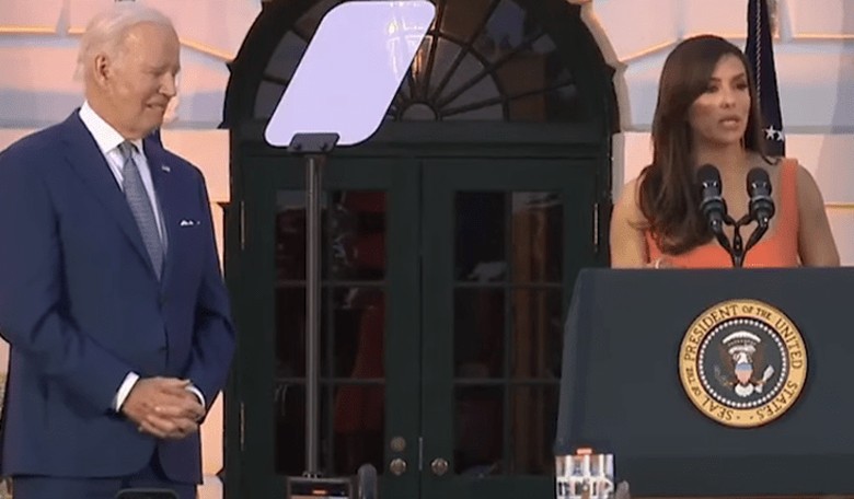 Biden Has Pander Palooza at WH, Makes Cringeworthy Crack About Eva Longoria