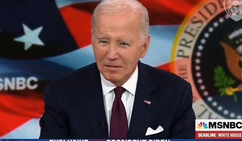 Unwell-Looking Joe Biden Tells on Himself in SCOTUS Comments During Trainwreck MSNBC Interview