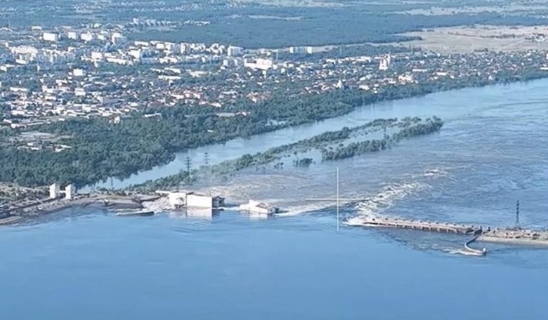 Ukraine's Nova Kakhovka Dam Is Blown up Unleashing Widespread Flooding