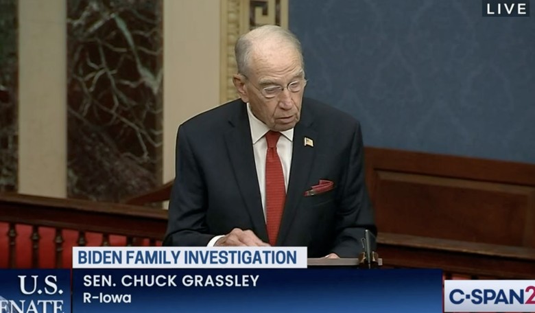 NEW: Grassley and Comer Had the Biden Bribery Form Before Wray Admitted it Existed; Grassley Says FBI Redactions Are 'Obstructive Conduct'