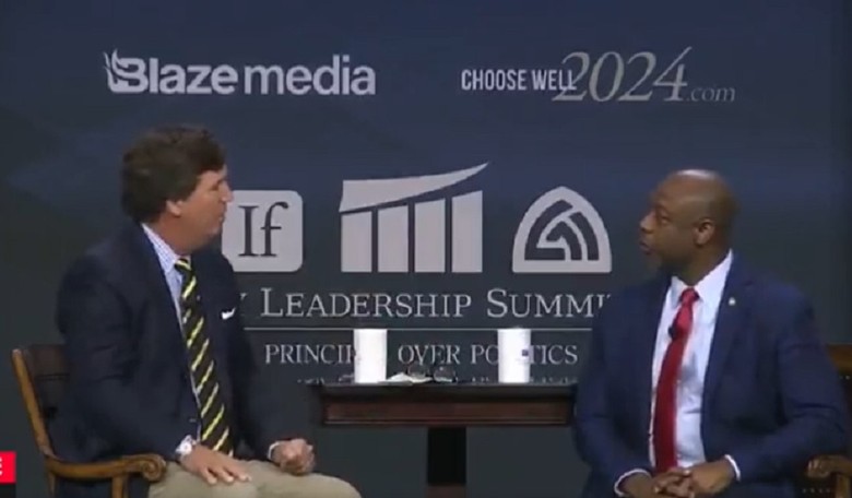 Tim Scott's Interview With Tucker at Iowa Summit Ends up a Mixed Bag