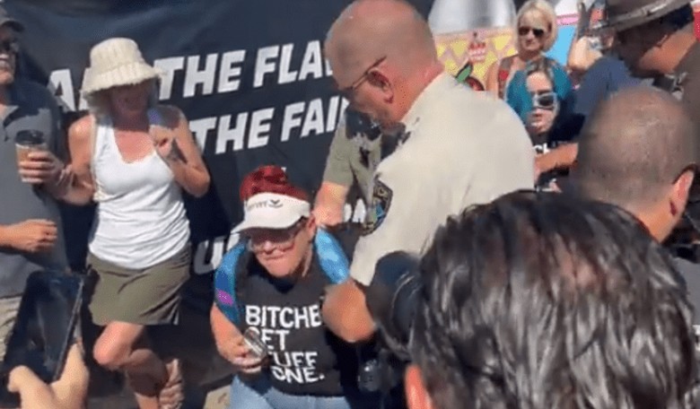 WATCH: Hecklers Try to Disrupt DeSantis Remarks at Iowa State Fair