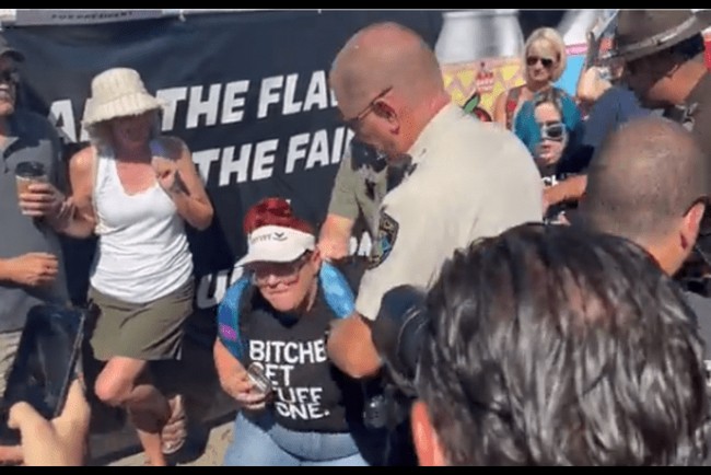WATCH: Hecklers Try to Disrupt DeSantis Remarks at Iowa State Fair