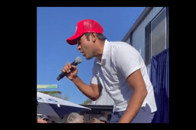 Vivek Ramaswamy Iowa State Fair rapping