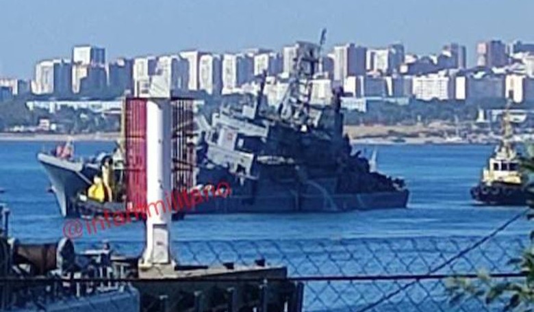 BREAKING: Russian Navy Ship Heavily Damaged by Ukrainian Drone Strike