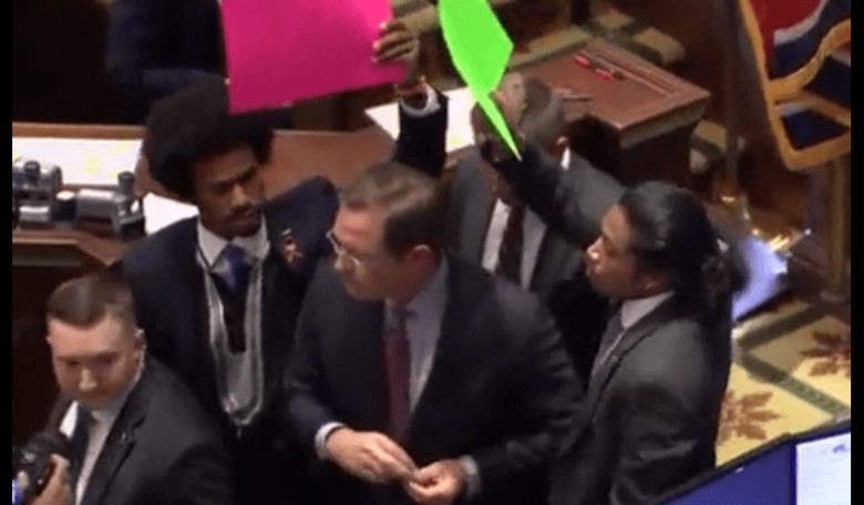 WATCH: Chaos Erupts in TN Legislature as Things Get Physical Between Justin Pearson and GOP Speaker