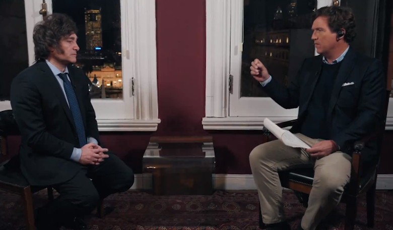 Argentina Presidential Candidate Javier Milei TORCHES Socialism During Interview With Tucker Carlson