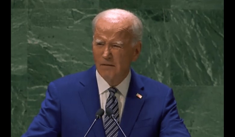 Biden Slurs His Way Thru UN Speech, Fighting the Teleprompter and Going Into Brain Freeze