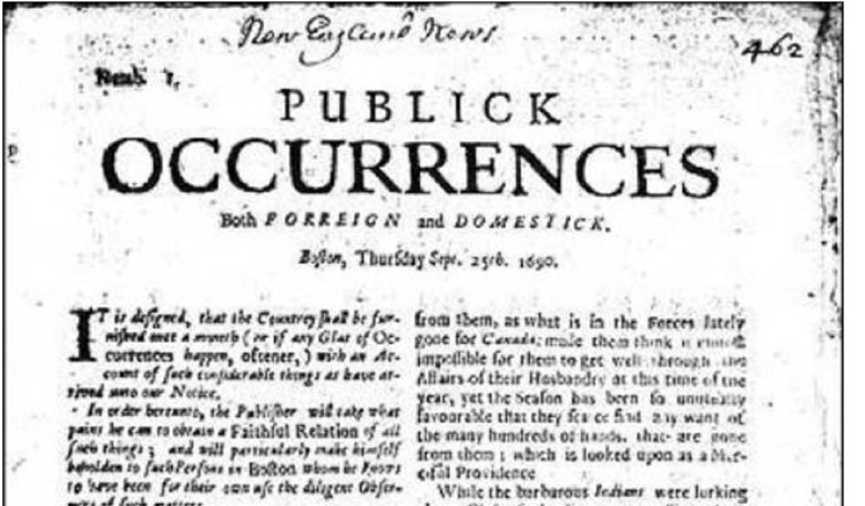 The Anniversary of the First U.S. Newspaper: The Problematic Birth of Our Problematic Journalism Industry