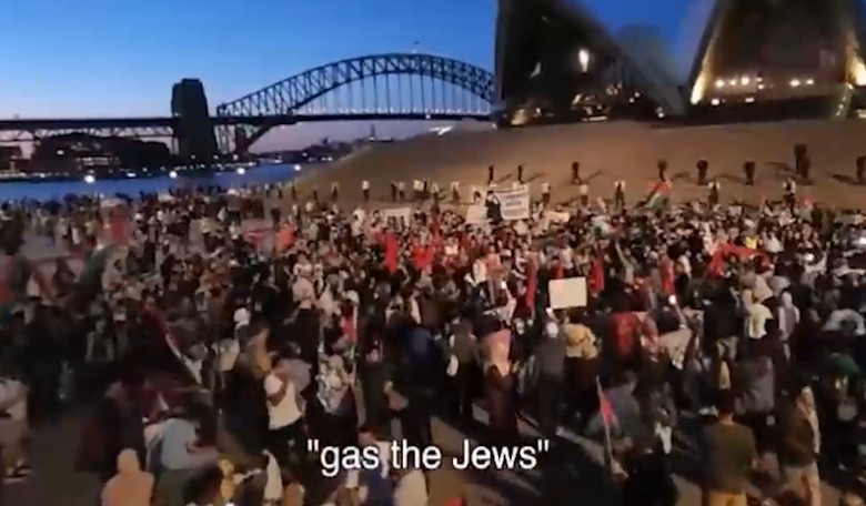 WATCH: Shocking Scene as Pro-Palestinian Protesters Chant 'Gas the Jews' 
