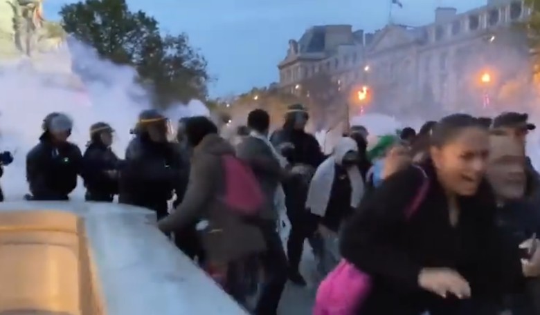 WATCH: Things Get Spicy in France as Police Battle Pro-Hamas Protesters