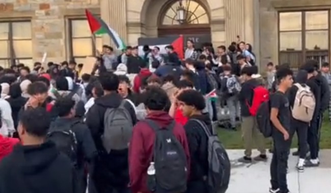 Students in Michigan Walk Out of Class Chanting 'Allahu Akbar!' to Protest Israeli Attack Against Hamas
