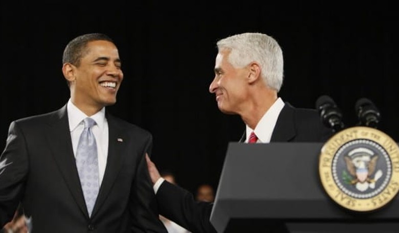 Annoying Orange. Charlie Crist Becomes A Democrat.