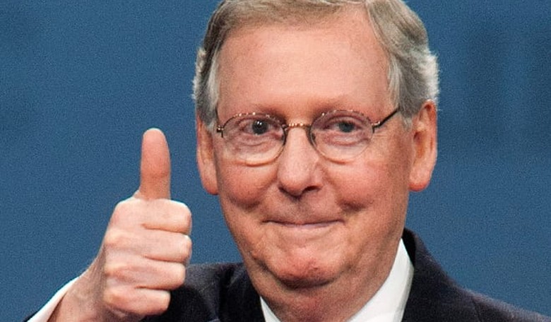 Cocaine Mitch Says He Has Zero You-Know-Whats Left to Give About the Sham Impeachment Hearing