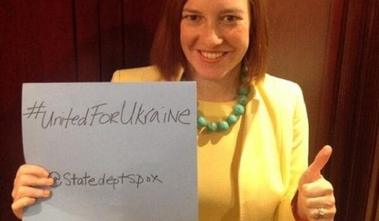 Jen Psaki accuses Russia of #WarOnWomen