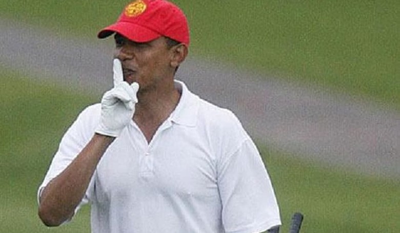 How Did President Golfbama Handle the Many Crises Taking Place Today? Guess.