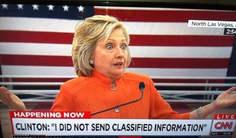 Hillary Clinton's dumpster fire press conference