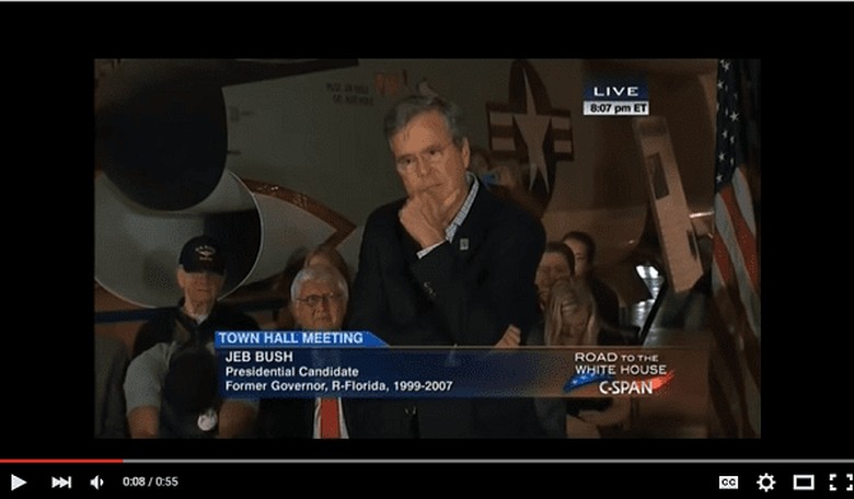 Jeb Bush engages in fight-to-the-death with English