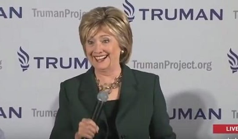 Watch Hillary Clinton Laugh As Man Threatens To "Strangle" Carly Fiorina