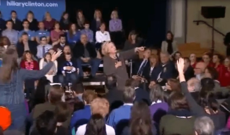 (VIDEO) Hillary Clinton Gets Heckled By A Rape Survivor.