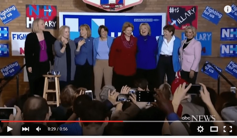 WATCH. Hillary Clinton Jiggles Her Cellulite In Chorus Line Of Older White Women