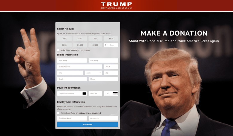 Donald Trump's List Of Donors Is Shorter Than His Fingers