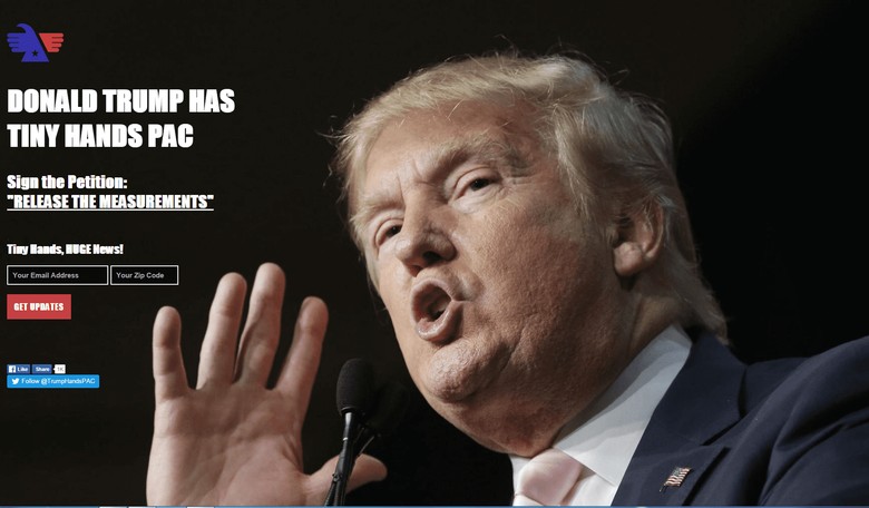 Donald Trump Has Tiny Hands PAC Is Launched