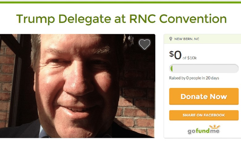 Donald Trump Delegate Uses GoFundMe For Trip To Cleveland And SpellCheck