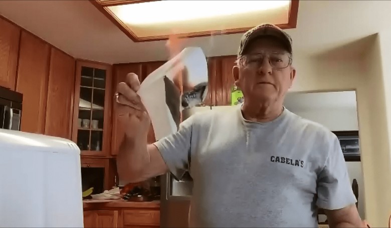 Elderly Trump Moron Has Temper Tantrum Over Donald Trump's Incompetence