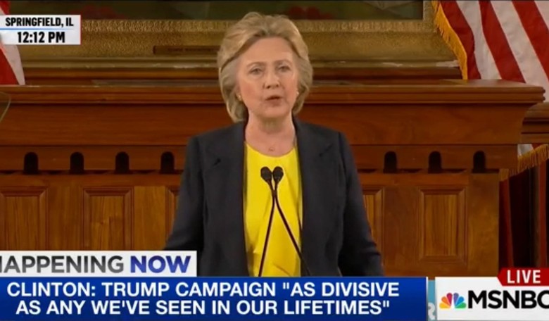 BREAKING. Hillary Clinton: Donald Trump Will Use the US Military To Go After His Critics (VIDEO)