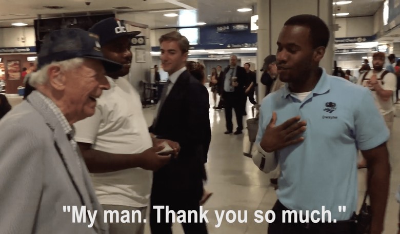 WATCH: This Young Amtrak Worker Honors a 99 Year Old WW2 Vet In An Amazing Way
