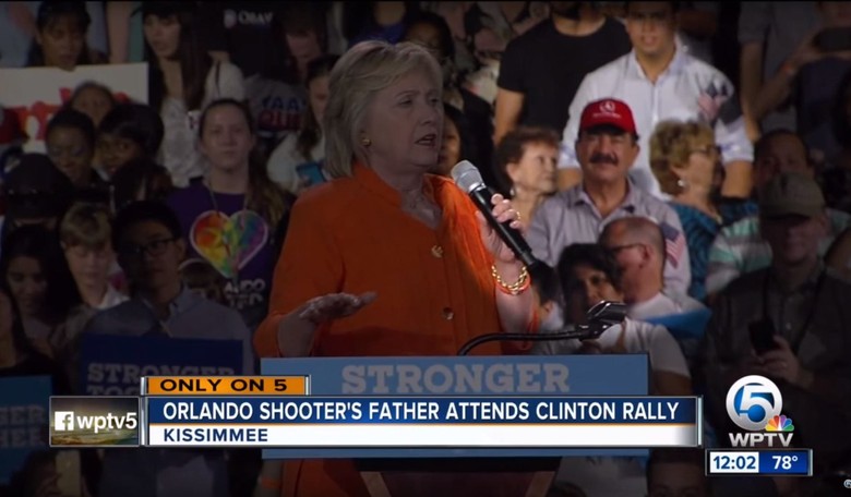 SHOCKER. Father Of Orlando Shooter Endorses Hillary Clinton, Gets Prominent Seating At Rally (VIDEO)