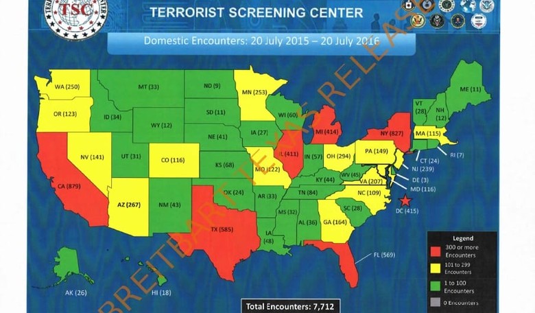 New Leaked FBI Data Shows Over 7,000 Terrorist Encounters Occurred Over the Last Year