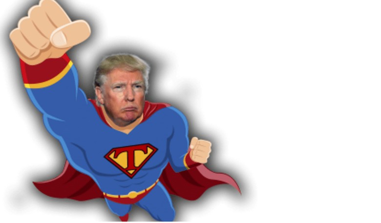 "Super Trump" Ad to Debut In Times Square On the Heels of Hillary's Fainting Spell