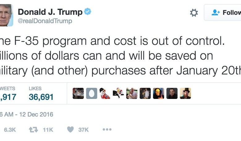 A Trump Tweet Terrifies the Defense Industry