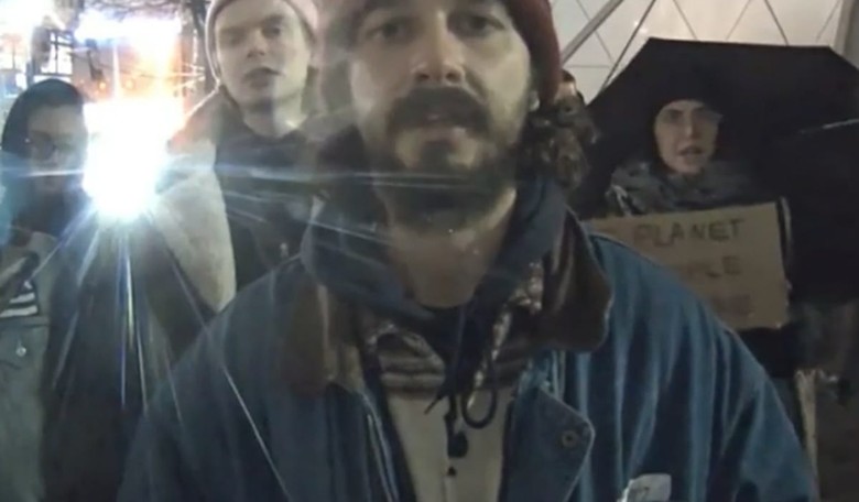 Disney Star Shia LaBeouf Shuts Down Anti-Trump Art Installation For Safety Precautions