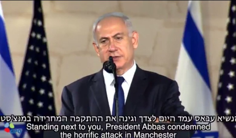 Prime Minister Netanyahu Zings the Palestinians on Manchester Bombing (VIDEO)