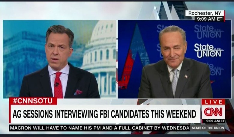 Schumer. We Will Block New FBI Director Until We Get a Special Prosecutor