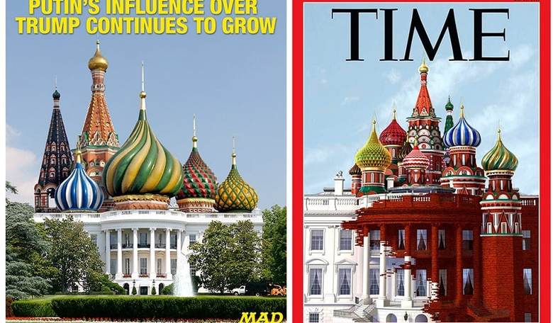 TIME Magazine's Cover Rips Off MAD Magazine to Criticize Trump