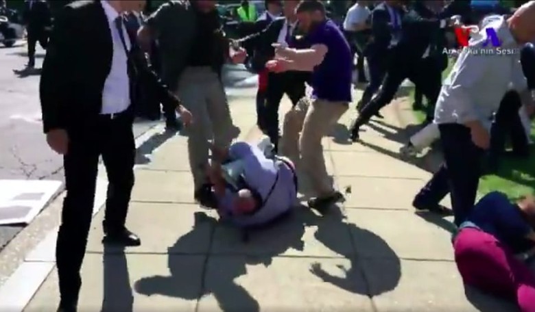 The Interesting Reason DC Police Didn't Much Interfere With Turkish Security Goons Beating Demonstrators