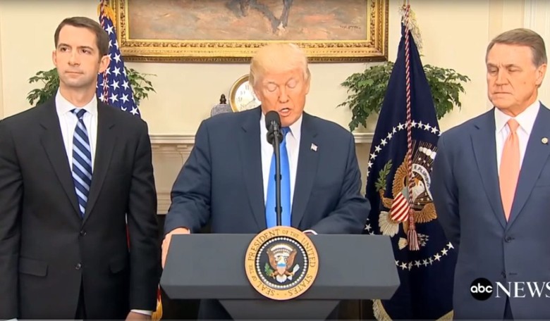 President Trump Joins Tom Cotton and David Perdue in Immigration Reform Attempt (VIDEO)