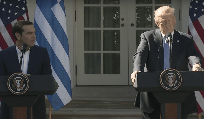 Greece's Prime Minister Is Confronted with Calling Trump "Evil" During Joint Press Conference