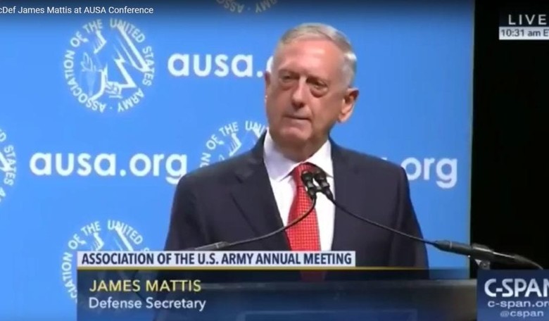 Secretary Mattis Tells the Army 'to Be Ready' to Deal With North Korea