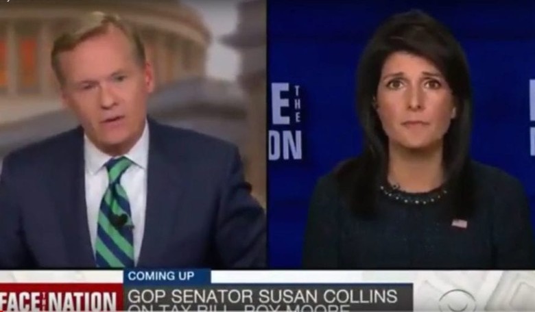 Nikki Haley Gets Asked About Donald Trump's Sexual Harassment Allegations
