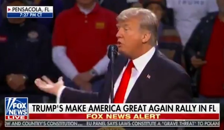 WATCH: Trump Takes a Jab at Gloria Allred Over Moore Accuser's Yearbook Notes